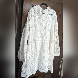 Lacy White Plus Size Dress!!